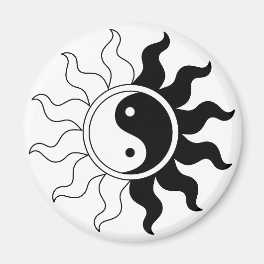 Yin yang aimant solaire (Devant)