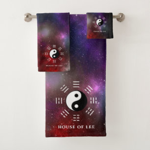 Yin Yang avec Symboles de trigramme Bagua I-Ching