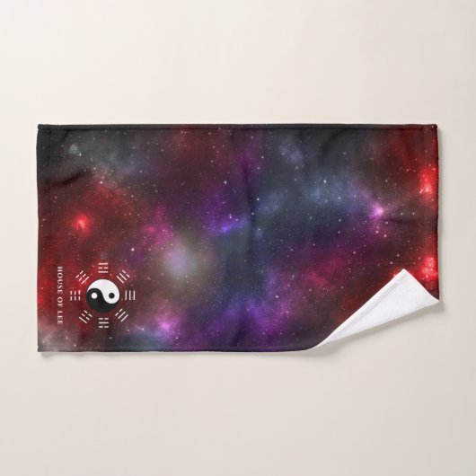 Yin Yang avec Symboles de trigramme Bagua I-Ching (Serviette à main)