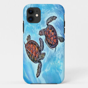Yin Yang Baby Zeeschildpadden iPhone 11 Hoesje