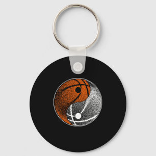Yin Yang Basketball Player Hoops Basketballer Gift Sleutelhanger