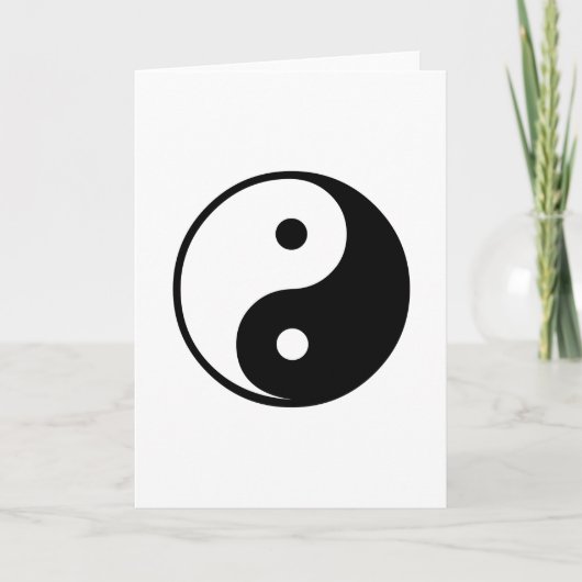 Yin Yang Black and White Illustration Sjabloon (Voorkant)