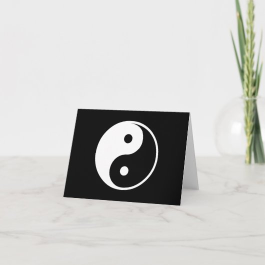 Yin Yang Black and White Illustration Sjabloon (Voorkant)