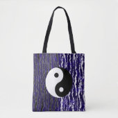 Yin Yang Blue Tranquility Zen Energy Draagtas (Voorkant)