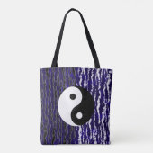 Yin Yang Blue Tranquility Zen Energy Draagtas (Achterkant)