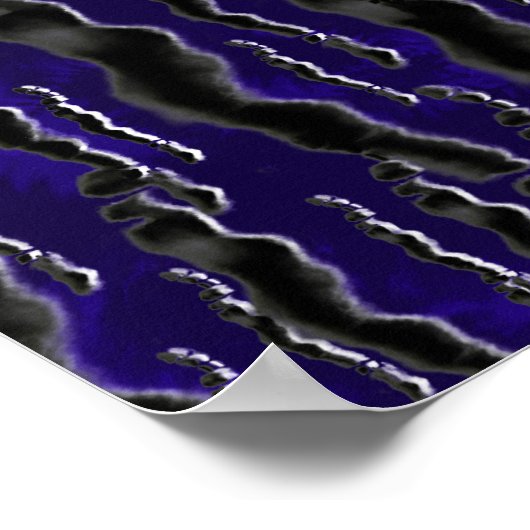 Yin Yang Blue Tranquility Zen Energy Poster (Hoek)