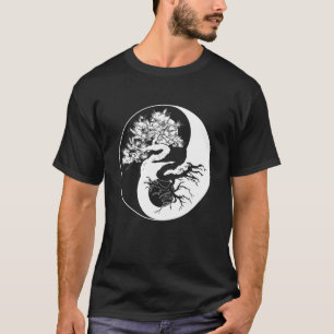 Yin Yang Bonsai Boom Japanse Boeddhistische Zen T-shirt