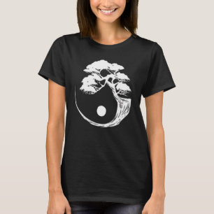 Yin Yang Bonsai-Boom Japanse Boeddhistische Zen T-shirt
