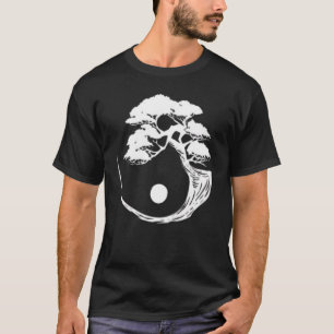 Yin Yang Bonsai-Boom Japanse Boeddhistische Zen T-shirt