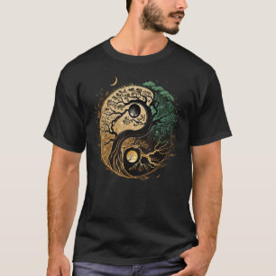 Yin Yang Bonsai over de Spirituele levensboom T-shirt