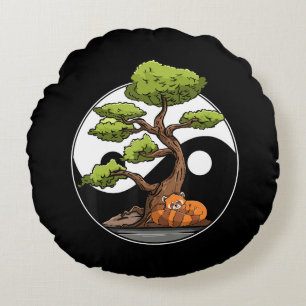 Yin Yang Bonsai Tao Taoïsme Spirituele Zen Medita Rond Kussen
