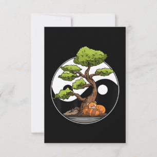 Yin Yang Bonsai Tao Taoïsme Spirituele Zen Meditat Bedankkaart
