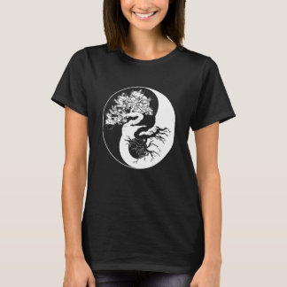 Yin Yang Bonsai Tree Japanse boeddhist Zen T-shirt