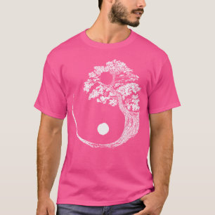 Yin Yang Bonsai Tree Japanse boeddhist Zen T-shirt