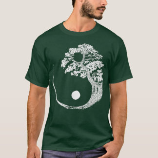 Yin Yang Bonsai Tree Japanse boeddhist Zen T-shirt