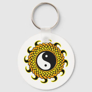 Yin Yang Braided Sun Sleutelhanger