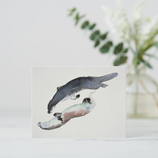 Yin Yang Briefkaart (Staand voorkant)