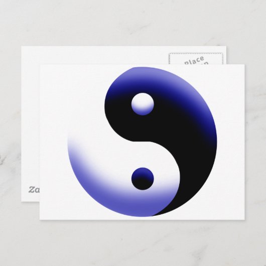 YIN YANG BRIEFKAART (Voorkant / Achterkant)
