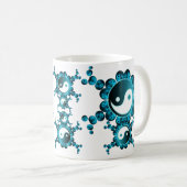 Yin Yang bulle Mug (Devant droit)