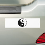 Yin Yang Bumpersticker (Op auto)