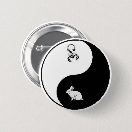 Yin Yang Button (Voorkant /achterkant)