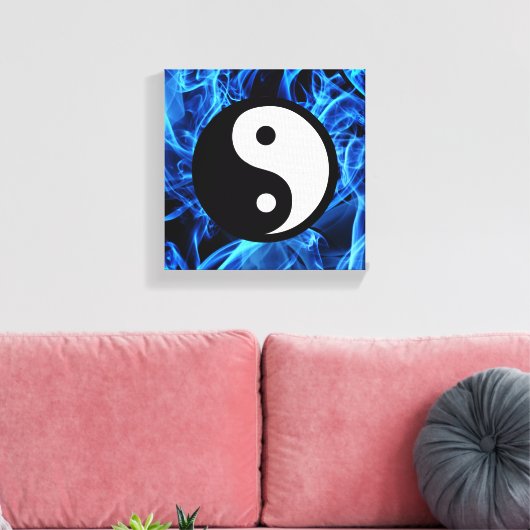 Yin Yang Canvas Afdruk (Insitu (Woonkamer))