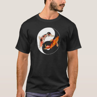 Yin Yang Carp Balance Taijitu Japanse Nishikigoi T-shirt
