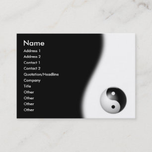 Yin-Yang Carte de visite