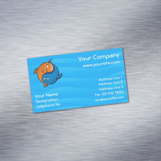 Yin Yang Carte de visite de dessin animé (In Situ)