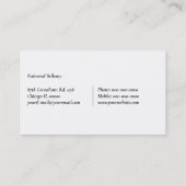 Yin Yang Carte de visite du logo (Dos)