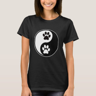 Yin Yang Cat Paw voor vrouwen en Mannen - Yin Yang T-shirt