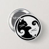 Yin Yang Cats Button (Voorkant /achterkant)
