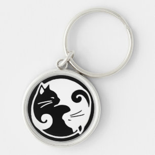 Yin Yang Cats Classy Sleutelhanger