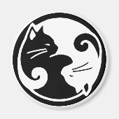 Yin Yang Cats Magneet (Voorkant)