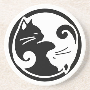 Yin Yang Cats Onderzetter