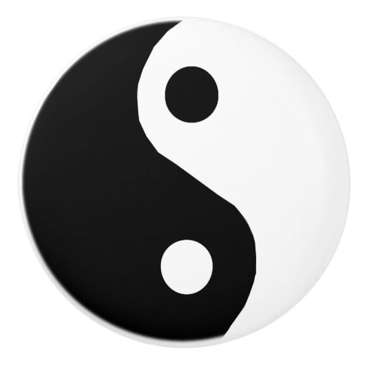 Yin-Yang Ceramic Knob Drawer Pull Keramische Knop (Voorkant)