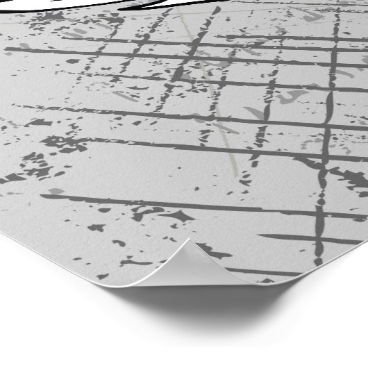 Yin yang Chinees symbool en draak Poster (Hoek)