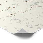 Yin yang Chinees symbool en draak Poster (Hoek)