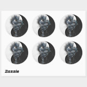 Yin Yang Chinese Dragon Grote Ronde Stickers (Vel)