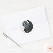 Yin Yang Chinese Dragon Ronde Stickers (Envelop)