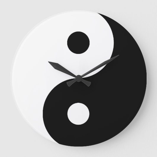 Yin Yang Clock Grote Klok (Voorkant)