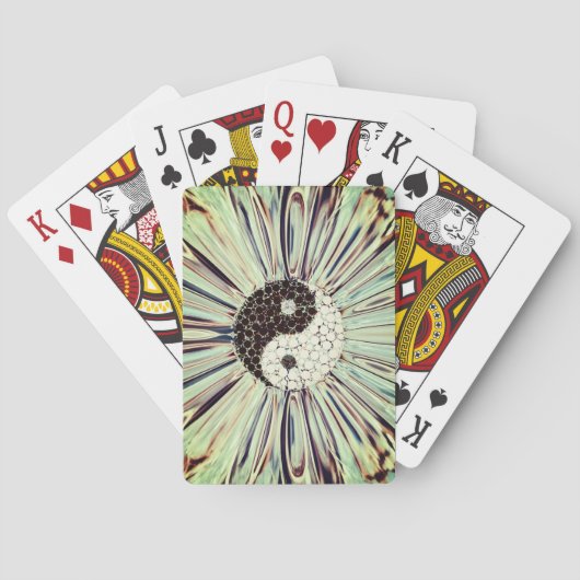 Yin Yang Color Splash Pokerkaarten (Achterkant)