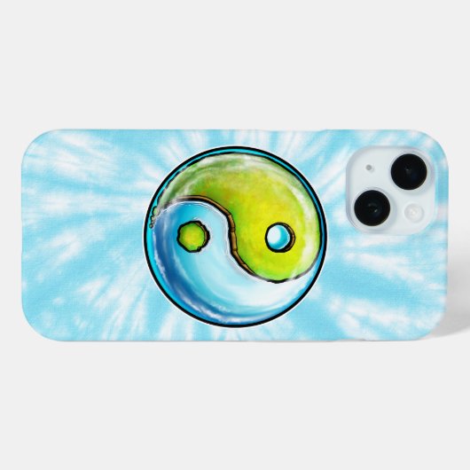 Yin-Yang Cravate Terre-Dye iPhone / coque ipad (Verso (horizontal))