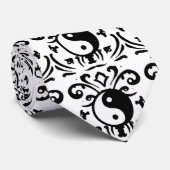 Yin Yang Damask Stropdas (Opgerold)