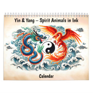 Yin & Yang – Dierenspirits in Inkt Kalender