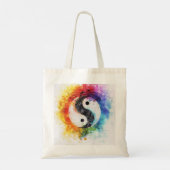 Yin Yang digitale kunst Tote Bag (Achterkant)