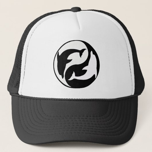 Yin Yang Dolphin Casquette (Devant)