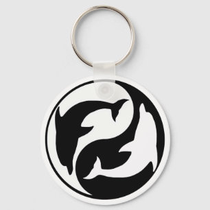 Yin Yang Dolphin Sleutelhanger