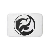 Yin Yang Dolphins Bath Mat (Voorkant)