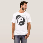 Yin Yang Dolphins Black/White T-shirt (Voorkant volledig)